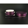 Garrafas de acrílico de luxo / Round Cream Jars para embalagem de cosméticos
